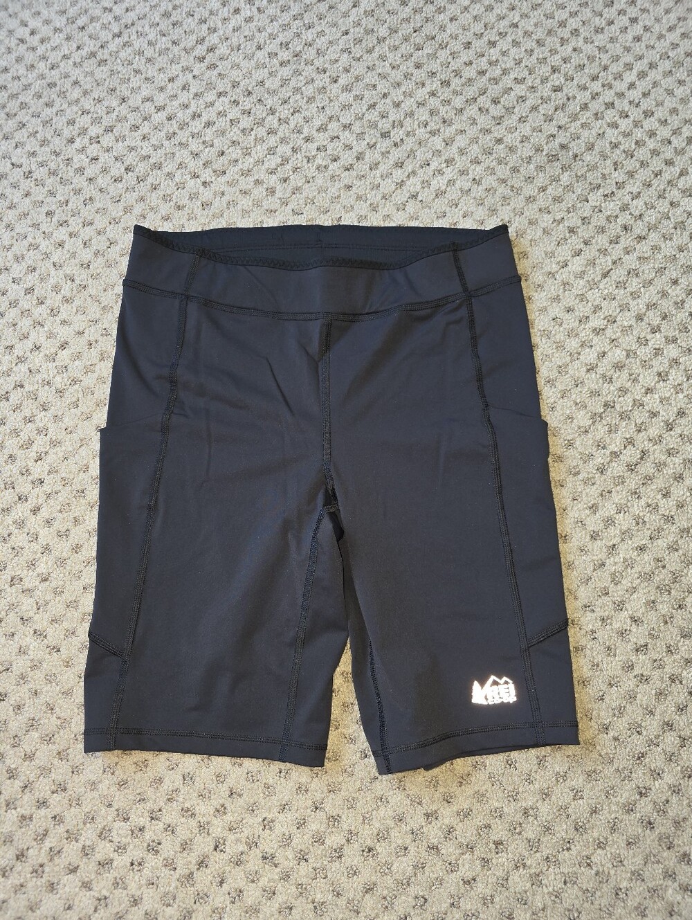 REI Black Women's Bike Shorts with Side Pockets